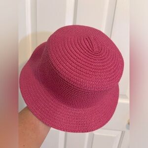 Pink ladies girls straw hat Taylor Swift style Easter